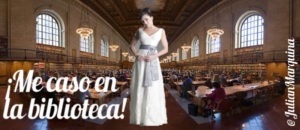 ¡Me caso en la biblioteca!