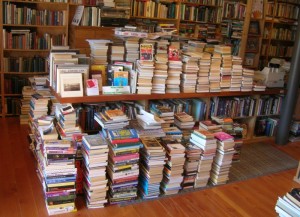 Puesto ambulante de libros