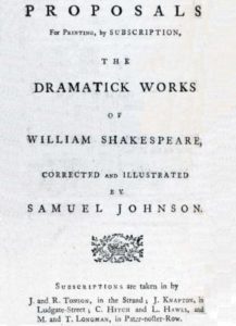 Propuesta Edición Obras Completas Shakespeare