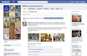 Facebook de la Biblioteca Nacional de España