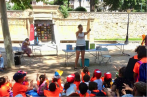 Una biblioteca en el parque Rebeca Martín García