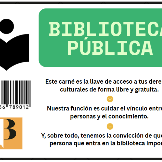Carné biblioteca Biblogtecarios convicciones
