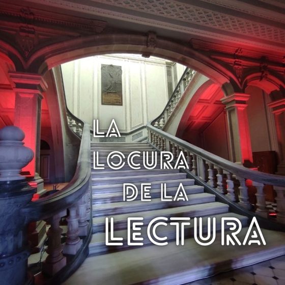 Escalinata del Hospital Psiquiátrico de Conxo ambientada para la lectura pública